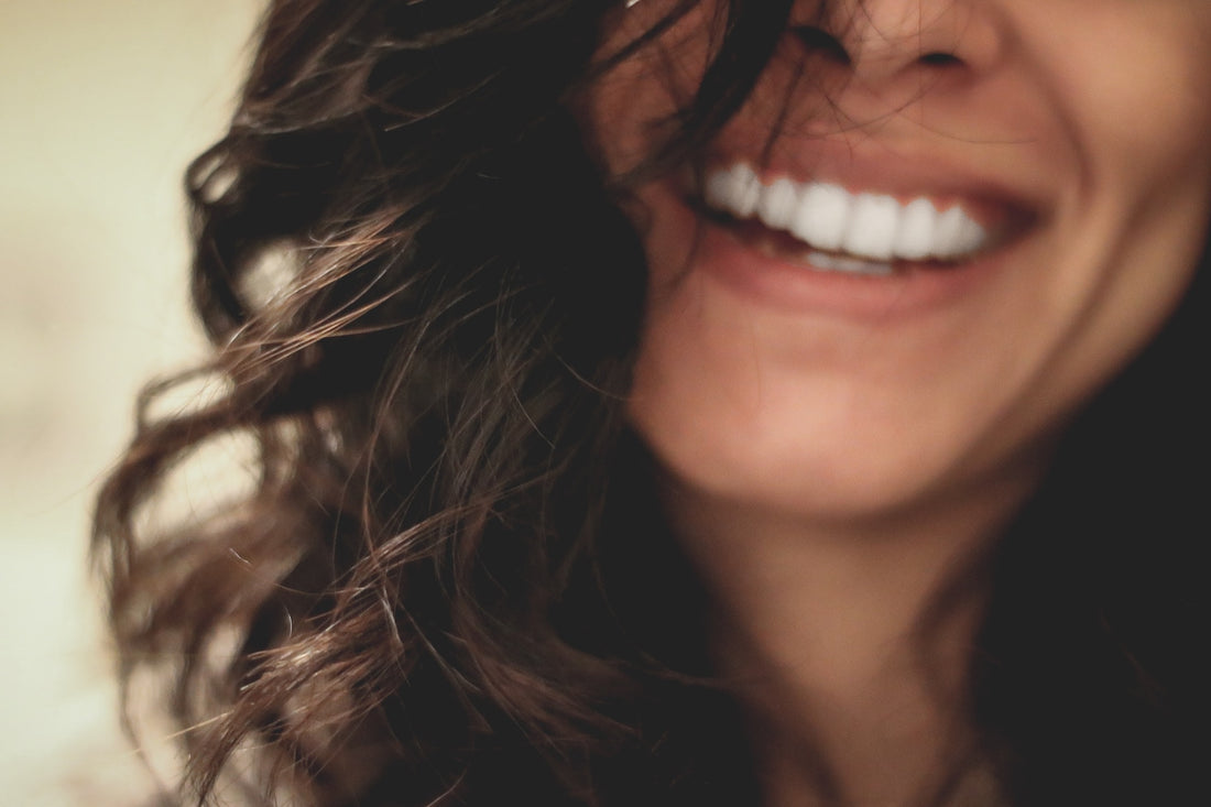 Smiling girl with brown hair