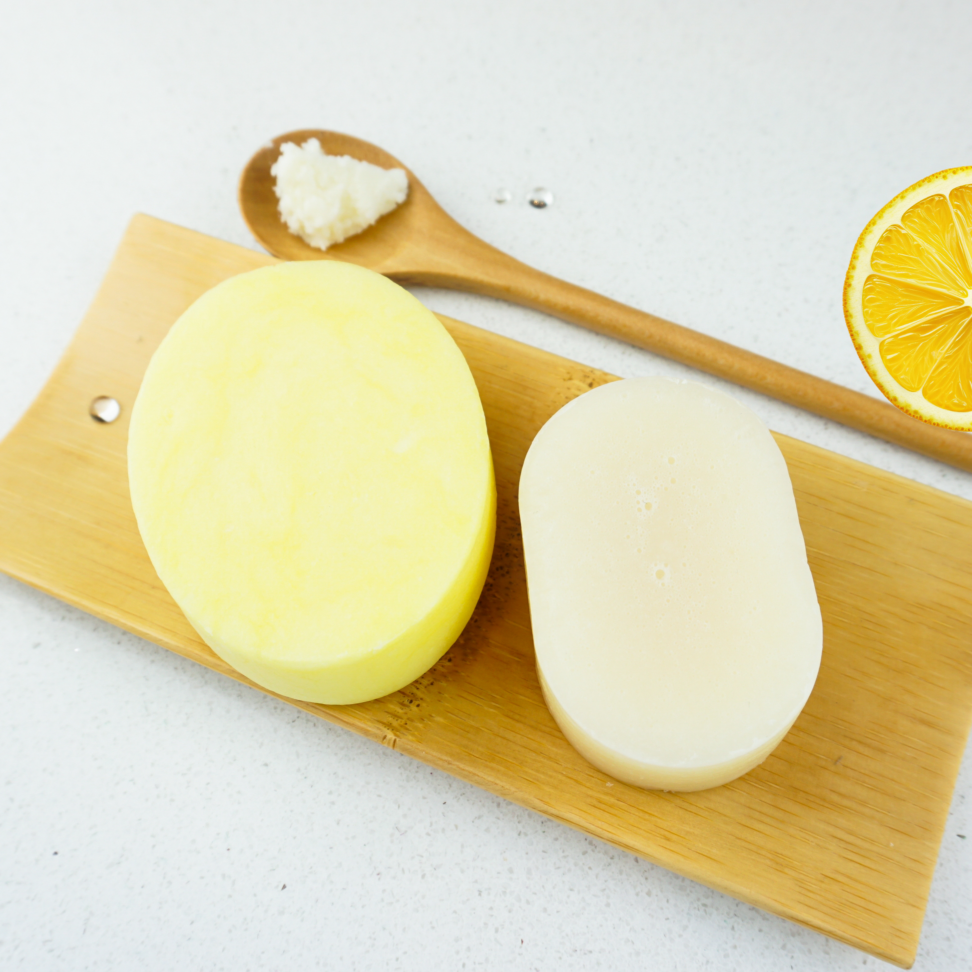 Hydrating Lemon Shampoo bar with shea butter conditioner